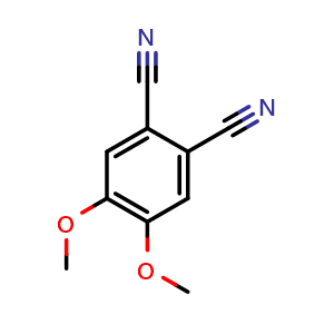 Chemical structure of 4,5-dimethoxyphthalonitrile , CAS 88946-67-2, AChemBlock S88625