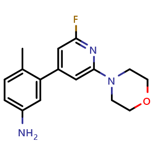 3-(2-fluoro-6-morpholinopyridin-4-yl)-4-methylaniline