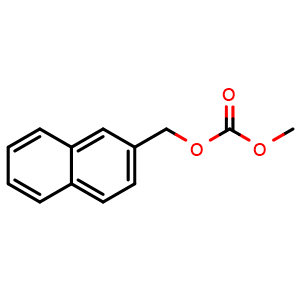 Chemical structure of methyl (naphthalen-2-ylmethyl) carbonate , CAS 613670-58-9, AChemBlock S88657
