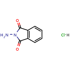 Chemical structure of 2-aminoisoindoline-1,3-dione hydrochloride , CAS 1198286-64-4, AChemBlock S88707