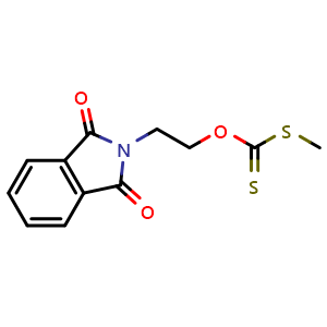 Chemical structure of O-(2-(1,3-dioxoisoindolin-2-yl)ethyl) S-methyl carbonodithioate , CAS 1334418-35-7, AChemBlock S88733