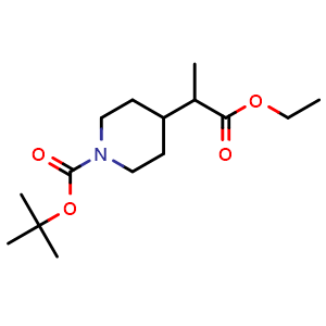 tert-butyl 4-(1-ethoxy-1-oxopropan-2-yl)piperidine-1-carboxylate