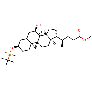 methyl (4R)-4-((3R,7R,8R,9S,10S,13R,14S,17R)-3-((tert-butyldimethylsilyl)oxy)-7-hydroxy-10,13-dimethylhexadecahydro-1H-cyclopenta[a]phenanthren-17-yl)pentanoate