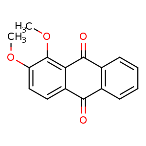 Chemical structure of 1,2-dimethoxyanthracene-9,10-dione , CAS 6003-12-9, AChemBlock S88864