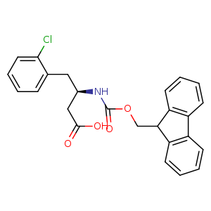 (R)-3-((((9H-fluoren-9-yl)methoxy)carbonyl)amino)-4-(2-chlorophenyl)butanoic acid