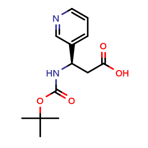 (R)-3-((tert-butoxycarbonyl)amino)-3-(pyridin-3-yl)propanoic acid