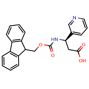 (R)-3-((((9H-fluoren-9-yl)methoxy)carbonyl)amino)-3-(pyridin-3-yl)propanoic acid