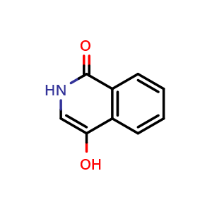 Chemical structure of 4-hydroxyisoquinolin-1(2H)-one , CAS 30081-72-2, AChemBlock S89144