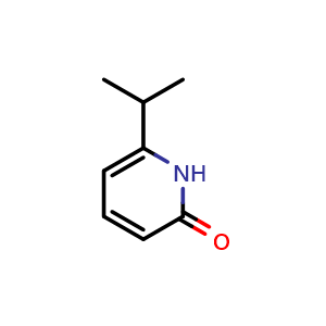 Chemical structure of 6-isopropylpyridin-2(1H)-one , CAS 62969-85-1, AChemBlock S89153
