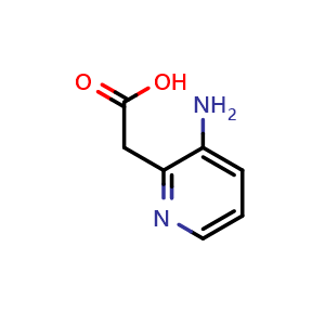 Chemical structure of 2-(3-aminopyridin-2-yl)acetic acid , CAS 80352-63-2, AChemBlock S89159