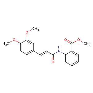 methyl (E)-2-(3-(3,4-dimethoxyphenyl)acrylamido)benzoate