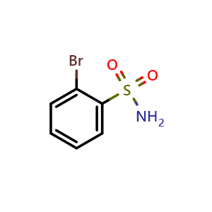 Chemical structure of 2-bromobenzenesulfonamide , CAS 92748-09-9, AChemBlock S89234
