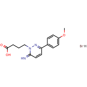 Chemical structure of Gabazine Hydrobromide , CAS 104104-50-9, AChemBlock S89246