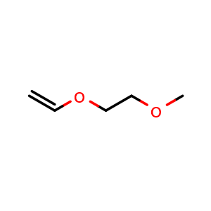 Chemical structure of (2-methoxyethoxy)ethene , CAS 1663-35-0, AChemBlock S89311