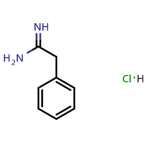 Chemical structure of 2-Phenylacetimidamide hydrochloride , CAS 2498-46-6, AChemBlock S89356