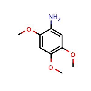 Chemical structure of 2,4,5-trimethoxyaniline , CAS 26510-91-8, AChemBlock S89362