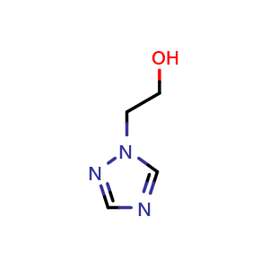 Chemical structure of 2-(1H-1,2,4-triazol-1-yl)ethan-1-ol , CAS 3273-14-1, AChemBlock S89380