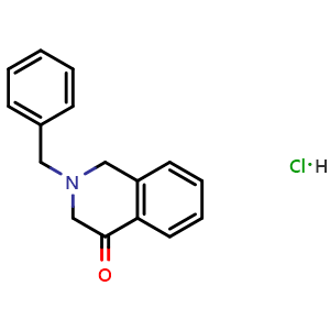 Chemical structure of 2-benzyl-2,3-dihydroisoquinolin-4(1H)-one hydrochloride , CAS 37481-69-9, AChemBlock S89393