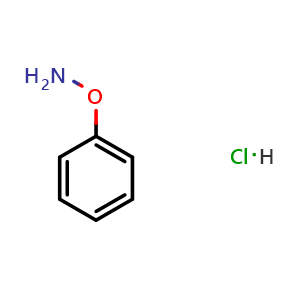 Chemical structure of O-phenylhydroxylamine hydrochloride , CAS 6092-80-4, AChemBlock S89449