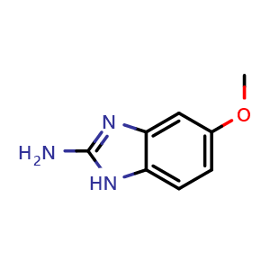 Chemical structure of 5-methoxy-1H-benzo[d]imidazol-2-amine , CAS 6232-91-3, AChemBlock S89452