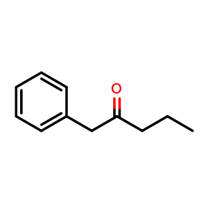 Chemical structure of 1-phenylpentan-2-one , CAS 6683-92-7, AChemBlock S89464
