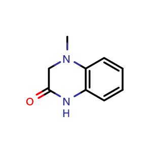 Chemical structure of 4-methyl-3,4-dihydroquinoxalin-2(1H)-one , CAS 67074-63-9, AChemBlock S89465