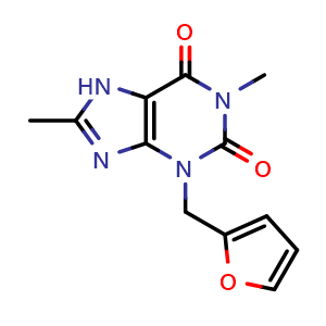 Chemical structure of Furafylline , CAS 80288-49-9, AChemBlock S89495