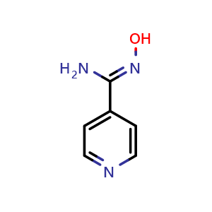 Chemical structure of (Z)-N'-hydroxyisonicotinimidamide , CAS 1594-57-6, AChemBlock S89600