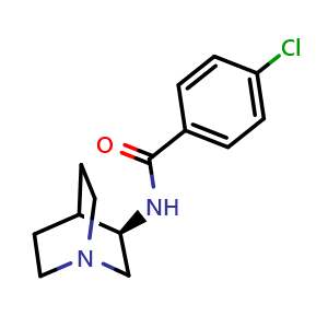 Chemical structure of PNU 282987 , CAS 711085-63-1, AChemBlock S89602