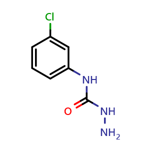 Chemical structure of N-(3-chlorophenyl)hydrazinecarboxamide , CAS 51707-42-7, AChemBlock S89611
