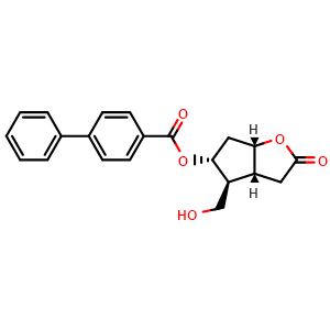 Chemical structure of (-)-Corey lactone , CAS 31752-99-5, AChemBlock S89633