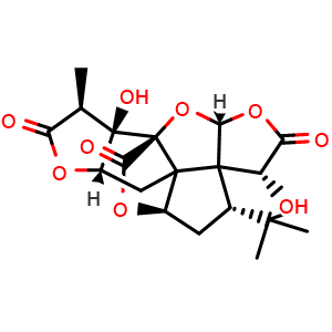 Chemical structure of Ginkgolide A , CAS 15291-75-5, AChemBlock S89708