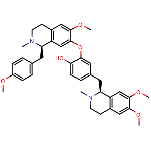 Chemical structure of (-)-Neferine , CAS 2292-16-2, AChemBlock S89709
