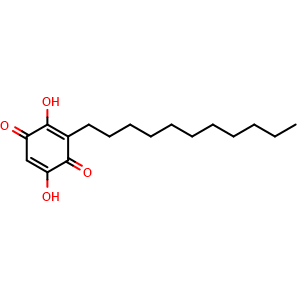 Chemical structure of Embelin , CAS 550-24-3, AChemBlock S89711
