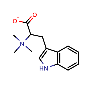 Chemical structure of (+)-Hypaphorine , CAS 487-58-1, AChemBlock S89717