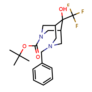 tert-butyl 7-benzyl-9-hydroxy-9-(trifluoromethyl)-3,7-diaza-bicyclo[3 3 1]nonane-3-carboxylate