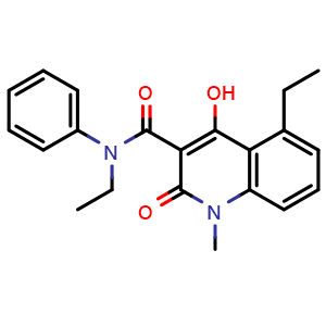 Chemical structure of Paquinimod , CAS 248282-01-1, AChemBlock S89777