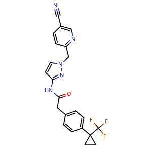 Chemical structure of ACT-709478 , CAS 1838651-58-3, AChemBlock S89812