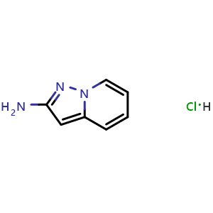 Chemical structure of Pyrazolo[1,5-a]pyridin-2-amine hydrochloride , CAS 2411637-38-0, AChemBlock S89830