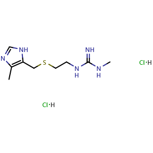 Chemical structure of Cimetidine dihydrochloride IMP D , CAS 59660-24-1, AChemBlock S89833