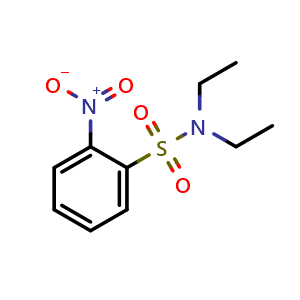 Chemical structure of N,N-diethyl-2-nitrobenzenesulfonamide , CAS 77925-51-0, AChemBlock T100075