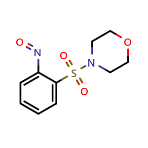 Chemical structure of 4-((2-nitrosophenyl)sulfonyl)morpholine , CAS 135013-96-6, AChemBlock T100076