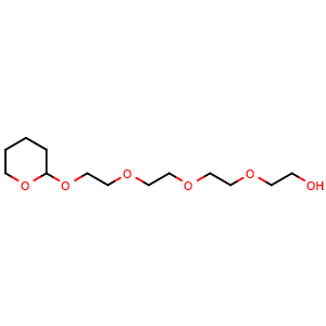 Chemical structure of THP-PEG4-OH , CAS 128660-97-9, AChemBlock T100090