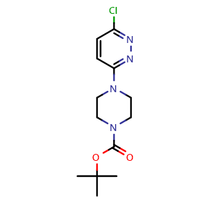 Chemical structure of 1-Boc-4-(6-Chloropyridazin-3-yl)piperazine , CAS 492431-11-5, AChemBlock T100123