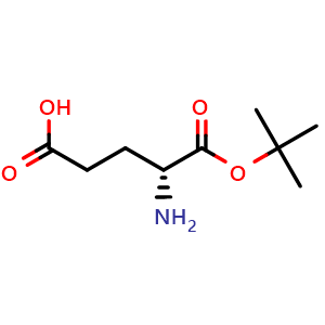 Chemical structure of H-D-Glu-OtBu , CAS 25456-76-2, AChemBlock T100138