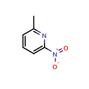 Chemical structure of 2-Methyl-6-nitropyridine , CAS 18368-61-1, AChemBlock T100154