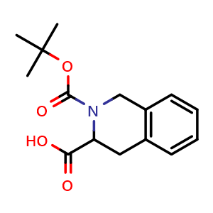 Chemical structure of Boc-DL-Tic-OH , CAS 151838-62-9, AChemBlock T100165