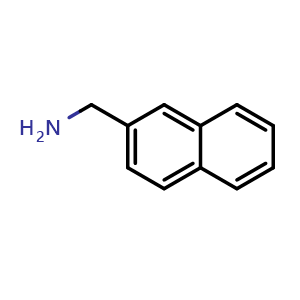 Chemical structure of 1-(2-Naphthyl)methanamine , CAS 2018-90-8, AChemBlock T100185