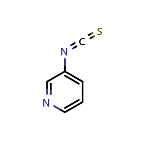 Chemical structure of 3-isothiocyanatopyridine , CAS 17452-27-6, AChemBlock T100220