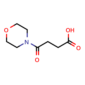 Chemical structure of g-Oxo-4-morpholinebutanoic acid , CAS 67900-19-0, AChemBlock T100247